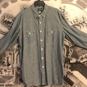 J. Crew Medium Chambray Long-sleeve shirt like new